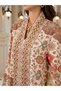 Women Printed V-Neck A-Line Jalabiya - 2