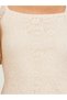 Women Beige Lace Mermaid Hem Midi Dress - 4