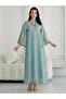 Women Textured Embellished Tasselled Sleeve Jalabiya