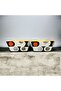 2-Piece Special Design Square Snack Bowl, Bamboo Presentation 8X8X4 cm