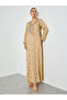 All-Over Print Embroidered A-Line Jalabiya - 3