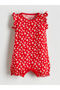 Crew Neck Floral Baby Girl Combed Cotton Jumpsuit 2-Piece - 5