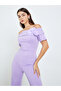 Women Off Shoulder Jumpsuit with Corsage Detail - 2