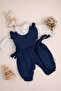 Baby Girl Shirt Denim Jumpsuit - 2