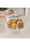 Glass Cake Stand with Dome Lid –Display Stand with Cover, Serving tray for Cakes, Cupcakes, Pastries - 2