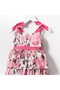 Pink Fairy Bow Tie-Up Girls' Dress - 3