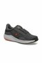 Men's Dark Gray Sneaker - Orange Detailed Lightweight Sole Casual Walking and Sports Shoes - 4