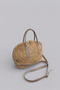 Alin Extra Light Soft Rope Genuine Leather Detailed Straw Women's Hand and Shoulder Bag - 3