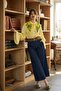 Patterned Yellow Satin Collar - 4