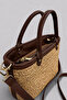 Cera Extra Light Soft Rope and Genuine Leather Detailed Stylish Design Straw Women's Hand and Shoulder Bag - 2