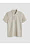 Nevavm Polo Collar Pique Men's T-Shirt with Difference - 5