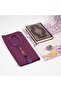 Quran + Prayer Rug + Scarf + Prayer Beads + Zikirmatik + Bookmark Gift Set (Bag Size, Purple) - 2