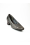 502 Gray Stone Heeled Evening Dress Women's Shoes