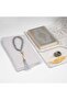 Quran + Prayer Rug + Scarf + Prayer Beads + Zikirmatik + Bookmark Gift Set (Bag Size, Gray) - 2