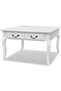 Coffee table with 4 drawers, white - 2