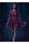 Floral Patterned Tulle Mini Dress - 2