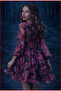 Floral Patterned Tulle Mini Dress - 3