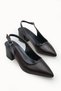 Nova Sola Women's Pointed Toe Open Back Heeled Shoes 0012420 Brown Rustic