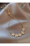 Women Adjustable Floral Zirconia Bracelet - 5