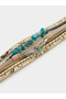Boho Chic Turquoise Feather Layered Bracelet - 3
