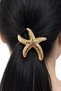 Gold Color Metal Tire Buckle with Starfish Figure