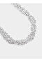 Silver Diamante Necklace and Bracelet with Earrings - 3