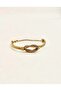 Gold Color Screw Model Steel Cuff Bracelet - 3