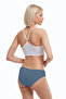 Women's Blue 2-Pack Modal Slim Fit Mid Waist Slip Panties 187 - 3