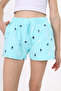 Girl's Printed Basic Shorts with Ribbed Waist and Pockets