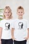 Single Atatürk, Signature and Flag Print Detailed Short Sleeve Unisex Kids T-Shirt