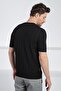 Black Crew Neck Short Sleeve Men's Viscose Knitwear T-Shirt - 5