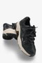 Libby Women's Wedge Sneaker Sports Shoes - Black - 4