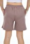 Girl's Ribbed Basic Shorts with Elastic Waist and Pockets - 4