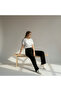 Women's Modal Fabric High Waist Relaxed Fit Waist Tie Pants - 5