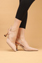 Women's Thin Heeled Satin Evening Dress Shoes High Heels - 2