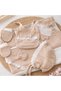 100% Cotton Wafer Pattern Fabric 10-Piece Seasonal Newborn Baby Girl Hospital Discharge Bodysuit Set 0-3 Months - 6