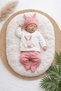 5 Piece Seasonal Cotton Cute Rabbit Patterned Newborn Baby Girl Hospital Discharge Bodysuit Set