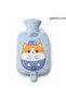 Cute Plush Hot Water Bottle with Soft Cover – Reusable Leak-Proof Heating Bag