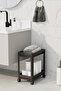 2-Tier Rolling Organizer Shelf – Kitchen Bathroom Under-Sink Organizer Black - 5