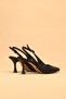 Women's Thin Heeled Special Stone Patterned Evening Dress Shoes Heeled Shoes - 6