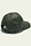 Women's Faux Leather Hat 010195 - Khaki - 5