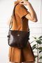 Soft Faux Leather Brown Women's Crossbody Bag with Shoulder Strap