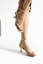 Premium Gold Series Banded 6 cm Goblet Heeled Shoes - Summer Stylish Design - 5