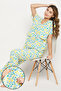 Pretty Florals Layered Feeding Top & Pyjama Set in White - Rayon