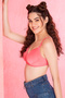 Padded Non-Wired Full Cup Multiway T-shirt Bra in Coral Pink - 2