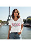 Women's Plus Size V-Neck Premium Printed Cotton T-Shirt