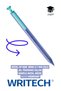 Metal up 0.7 mm tip gel ballpoint pen complete metal body blue ink