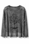 KADIN TAŞLI SWEATSHIRT - 2