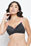 Padded Non-Wired Full Cup Multiway T-shirt Bra in Dark Grey Melange - 2