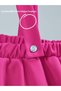 Girl's Lace Collared Pink Layered Salopet Skirt Set (Ages 5-14) - 3